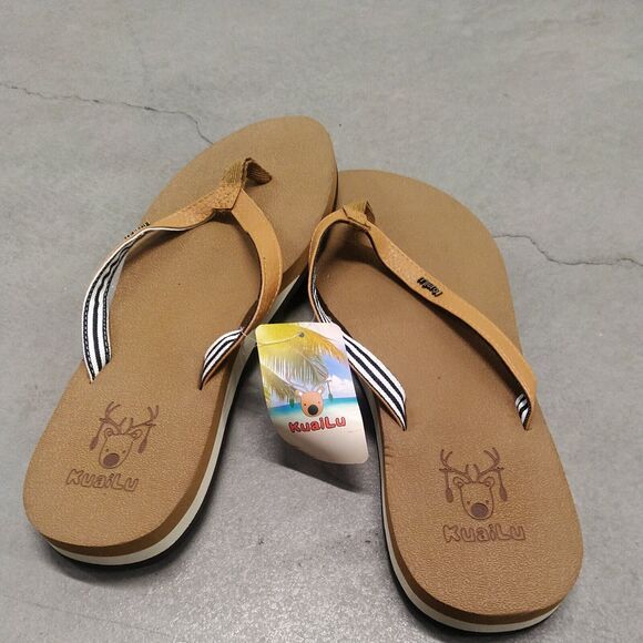KUAILU Womens Yoga Foam Flip Flops W/Arch Support Sandals Non Slip 43 US 11 NWT - Picture 5 of 7